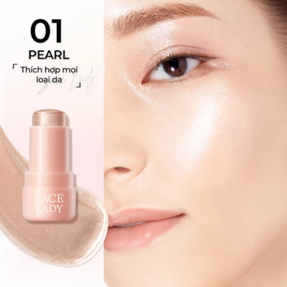 Thỏi bắt sáng Sace Lady Cooling Jelly Highlighter Stick 8g kết cấu thạch lâu trôi