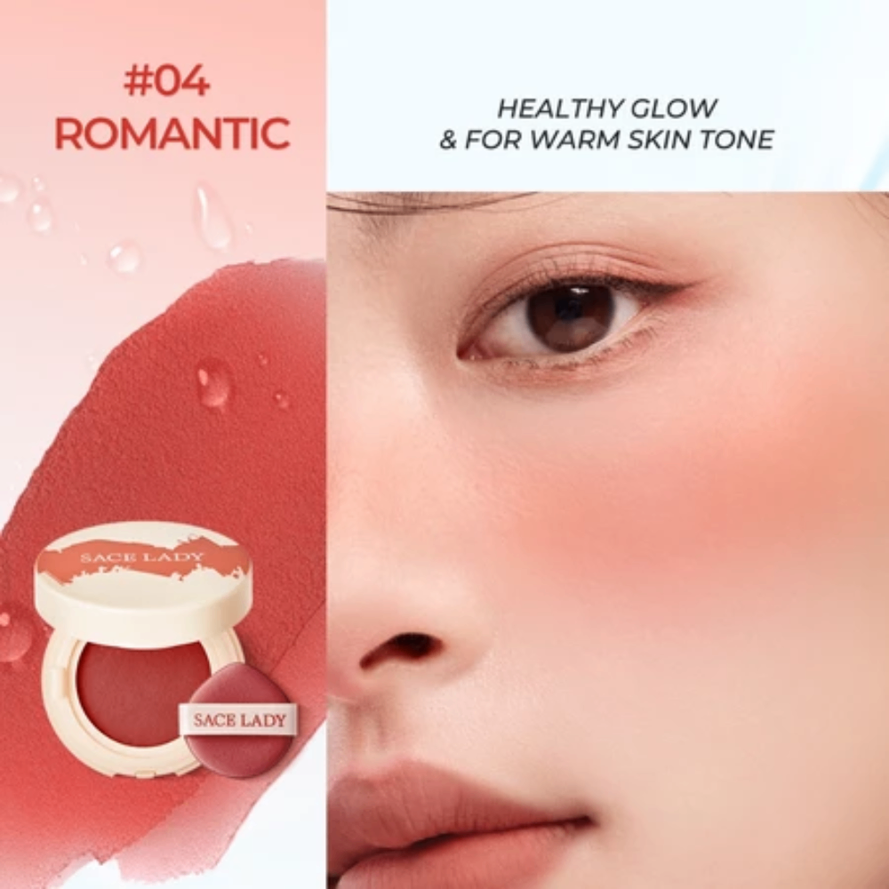 Má hồng dạng kem Sace Lady Air Cushion Clay Blush 3g kết cấu mượt mà lên màu chuẩn