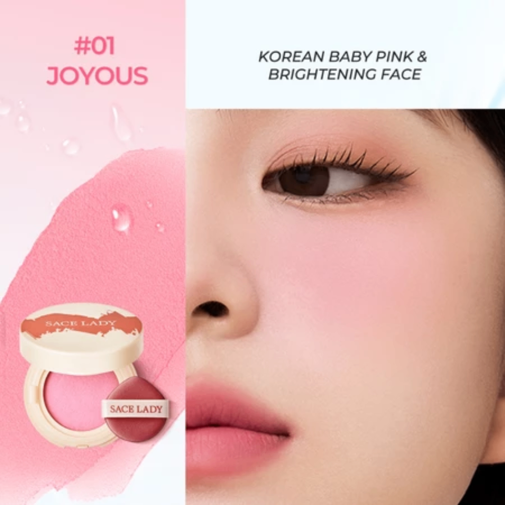 Má hồng dạng kem Sace Lady Air Cushion Clay Blush 3g kết cấu mượt mà lên màu chuẩn