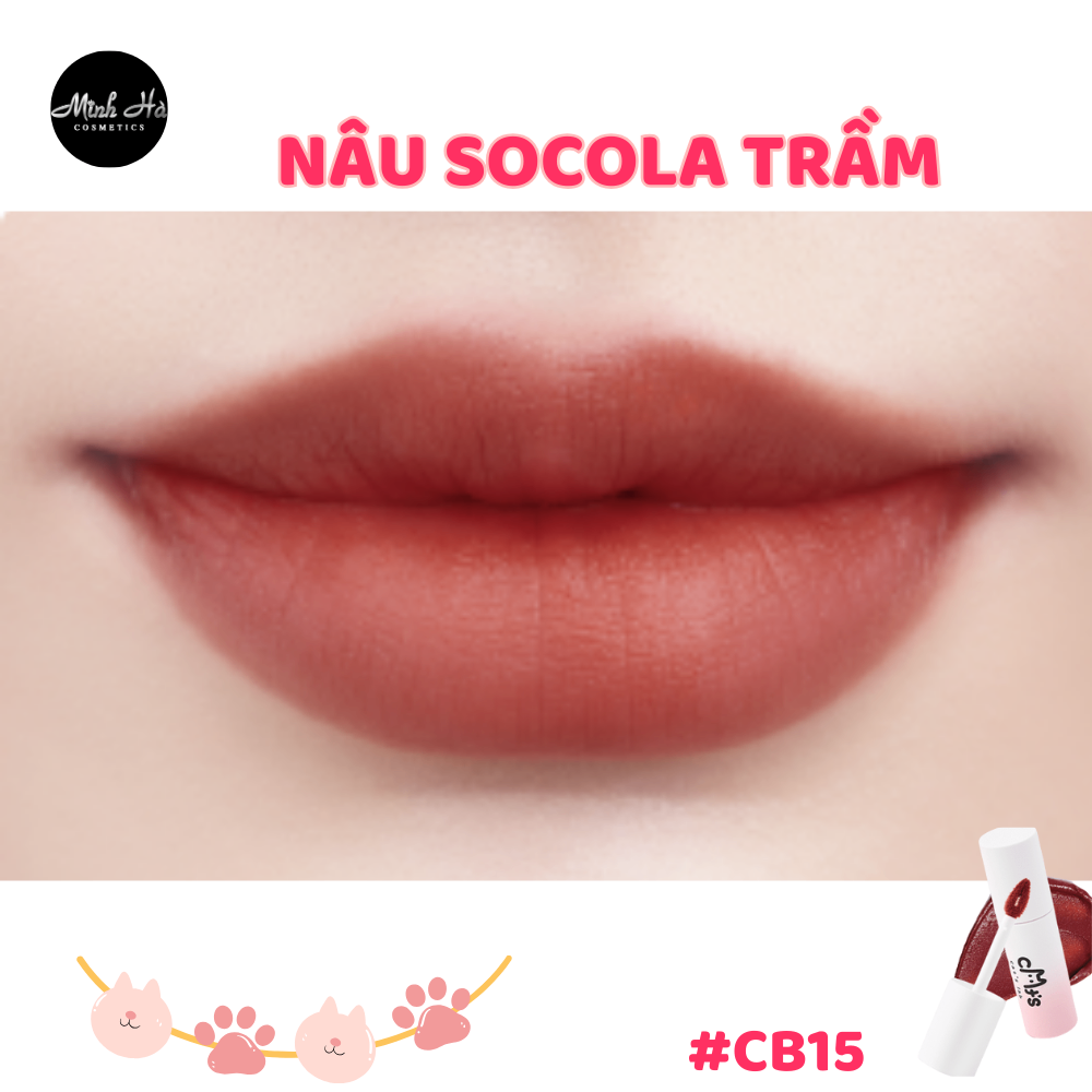 Son kem Cat's Lab Blur Lip Velvet 25.5g chất son mịn lì dễ tán