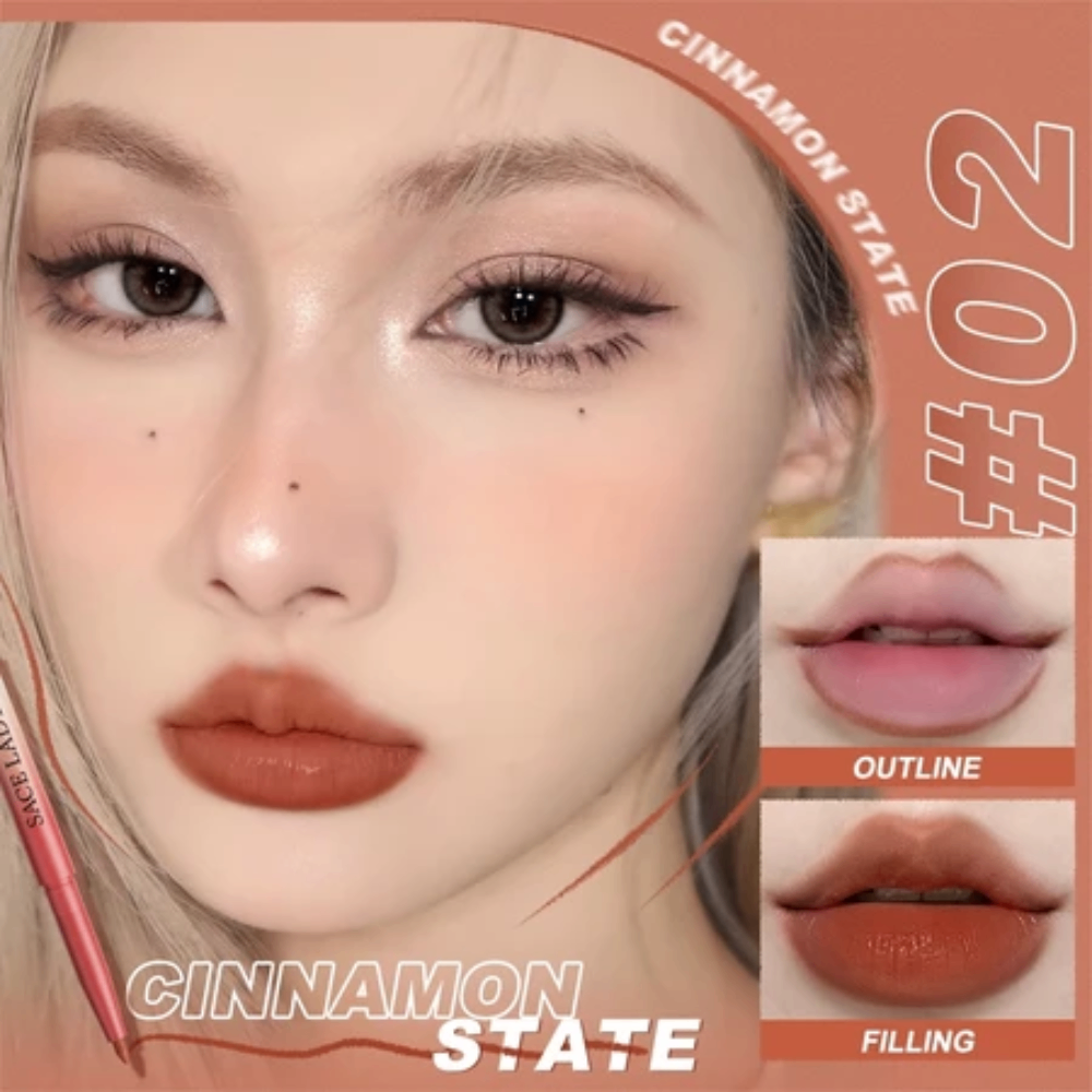 Chì kẻ viền môi Sace Lady Velvet Mousse Multi Pencil Shade 0.2g kết cấu mịn lì dễ tán