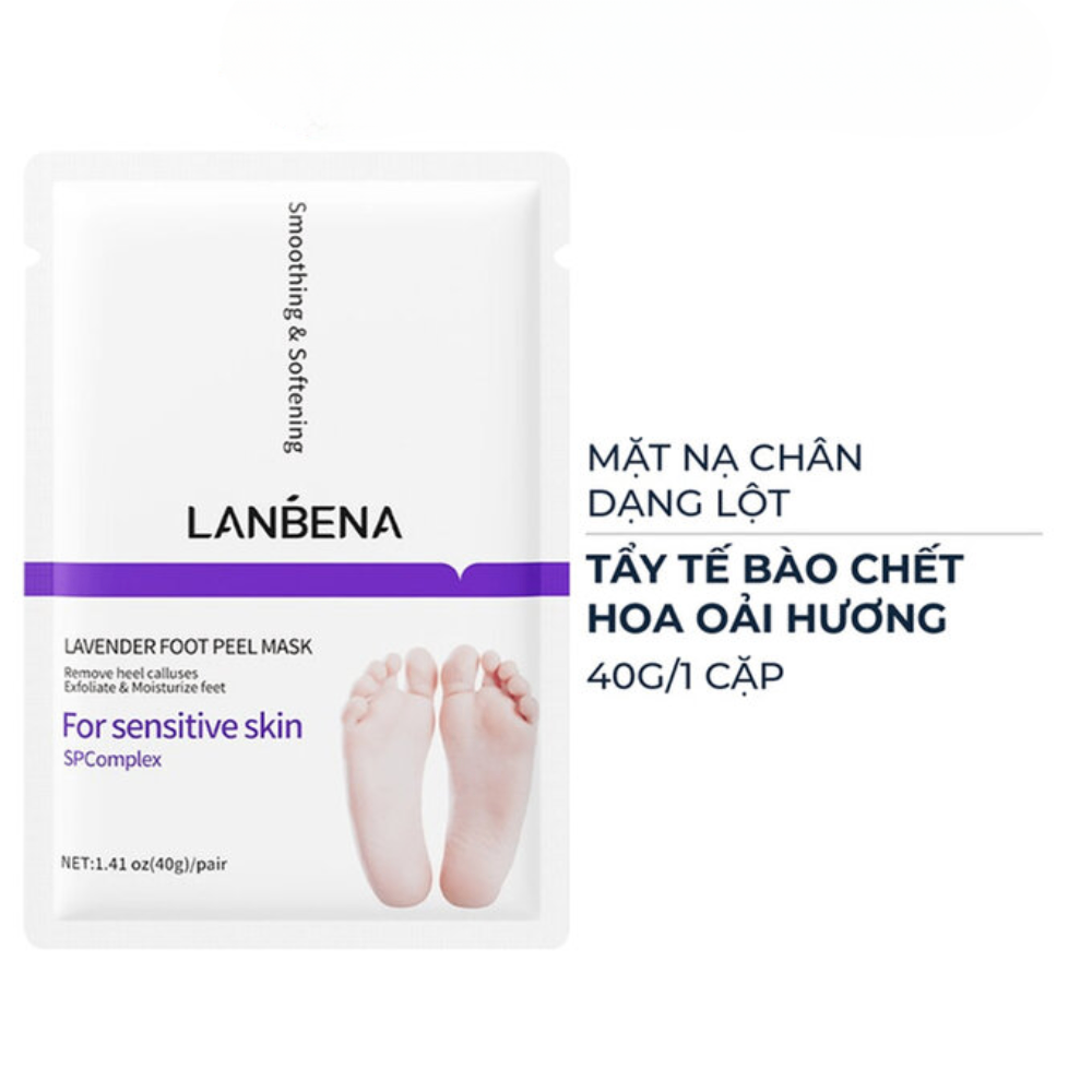 Mặt nạ chân Lanbena Foot Peel Mask 40ml dưỡng ẩm loại bỏ lớp da chết xỉn màu