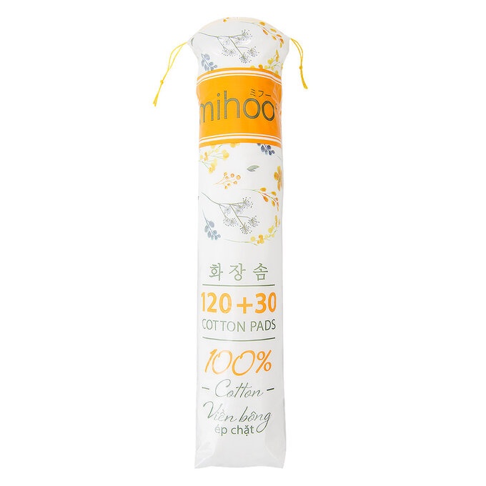 Bông tẩy trang Mihoo/Kokimi Cotton Pads Jumpo Size không xơ bông, mềm mịn