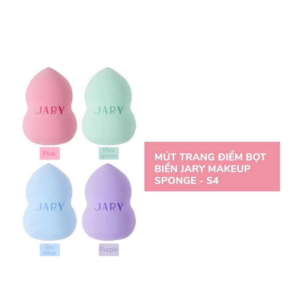 Mút trang điểm JARY Makeup Sponge giúp lớp nền mịn màng đều màu