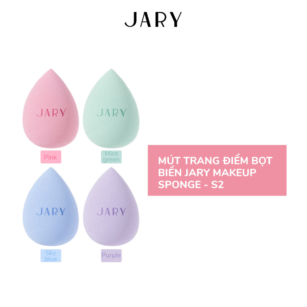 Mút trang điểm JARY Makeup Sponge giúp lớp nền mịn màng đều màu