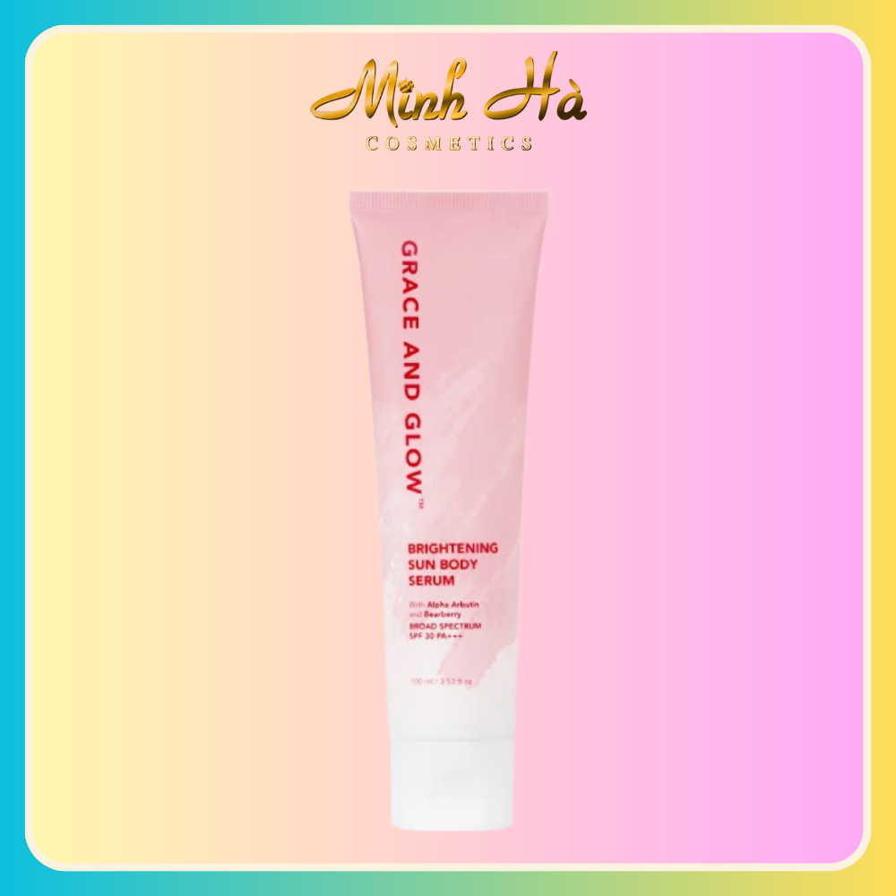 Dưỡng thể chống nắng Grace and Glow Black Opium Brightening Sun Body Serum 100ml làm sáng bảo vệ da hiệu quả