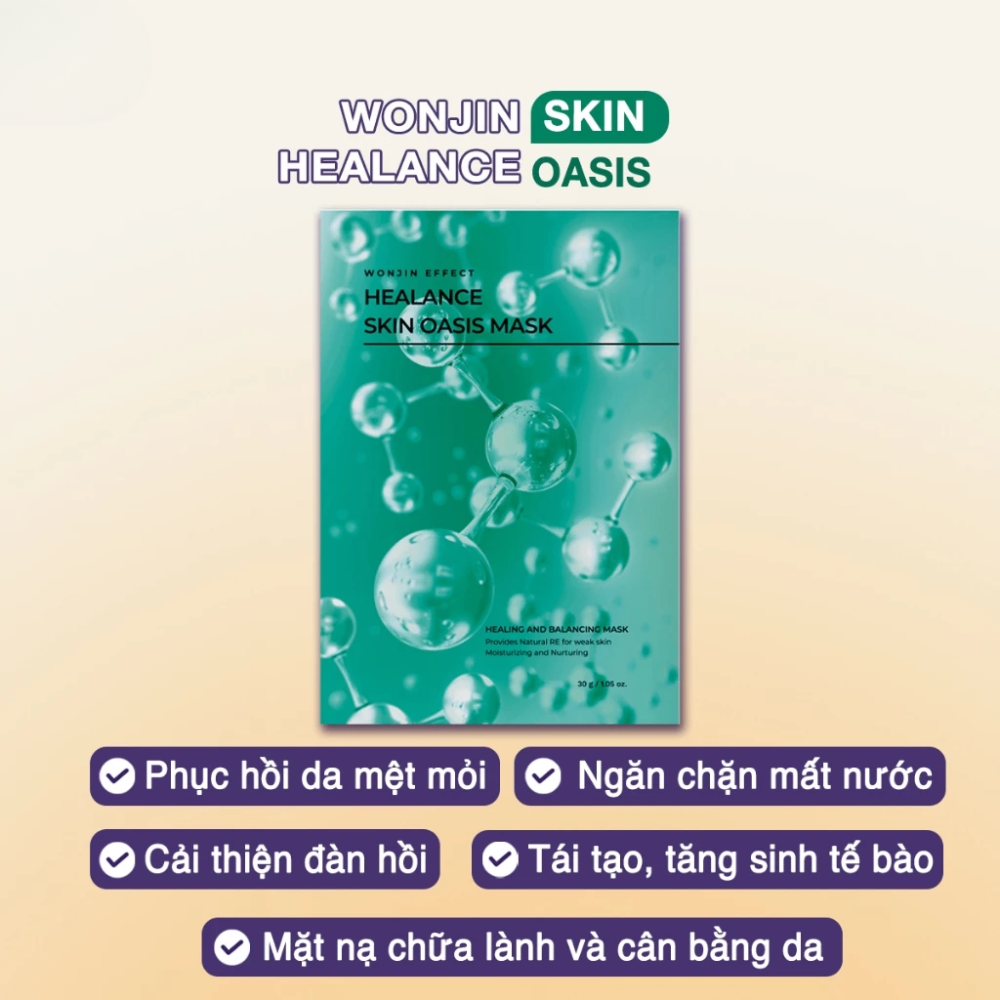 Mặt nạ Wonjin Healance Mask 30g cấp ẩm hỗ trợ dưỡng sáng