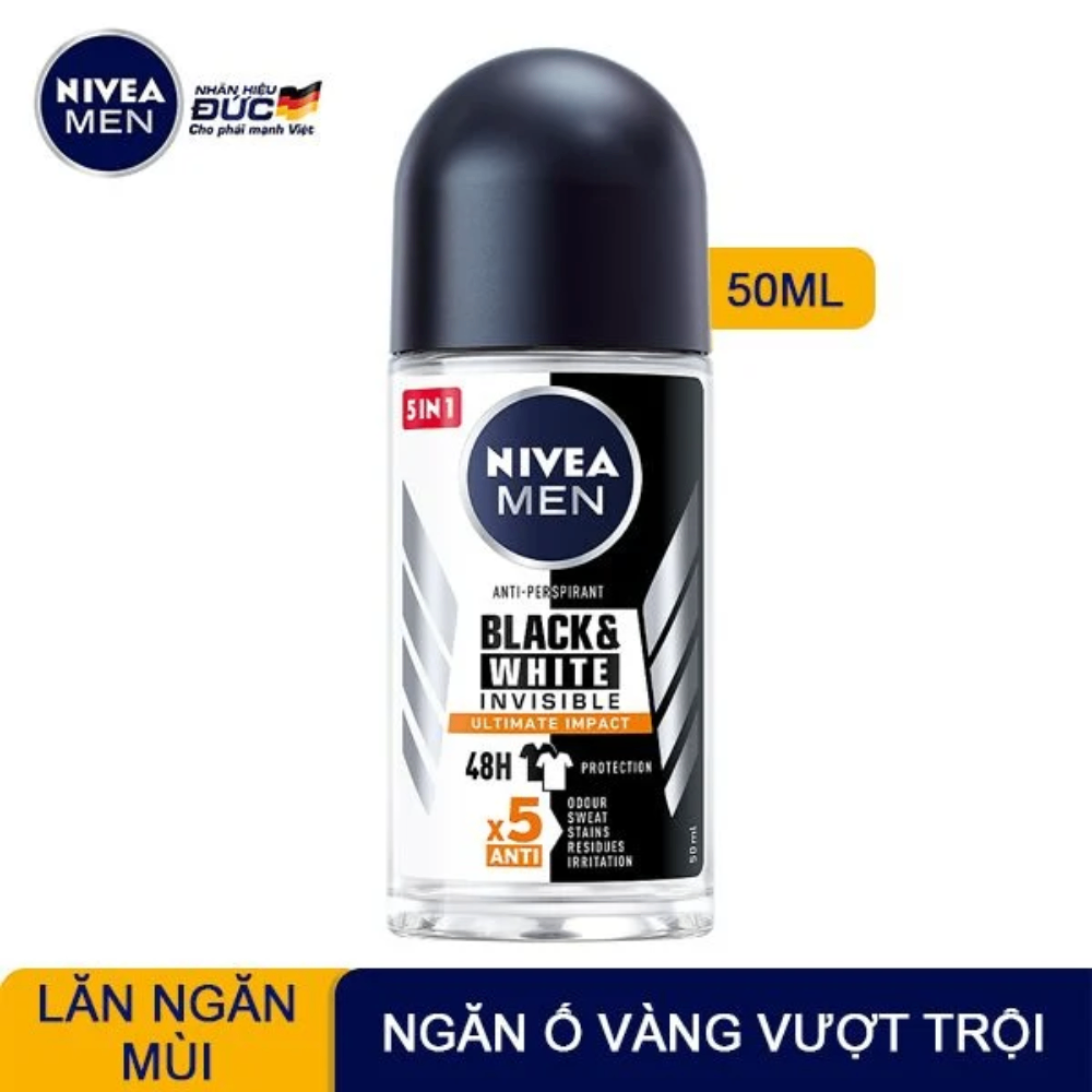Lăn khử mùi Nivea Extra brightening Nữ Pearl & Beauty Nữ Dry impact cho nam 25/50ml dạng lăn nhỏ gọn, dễ bỏ túi
