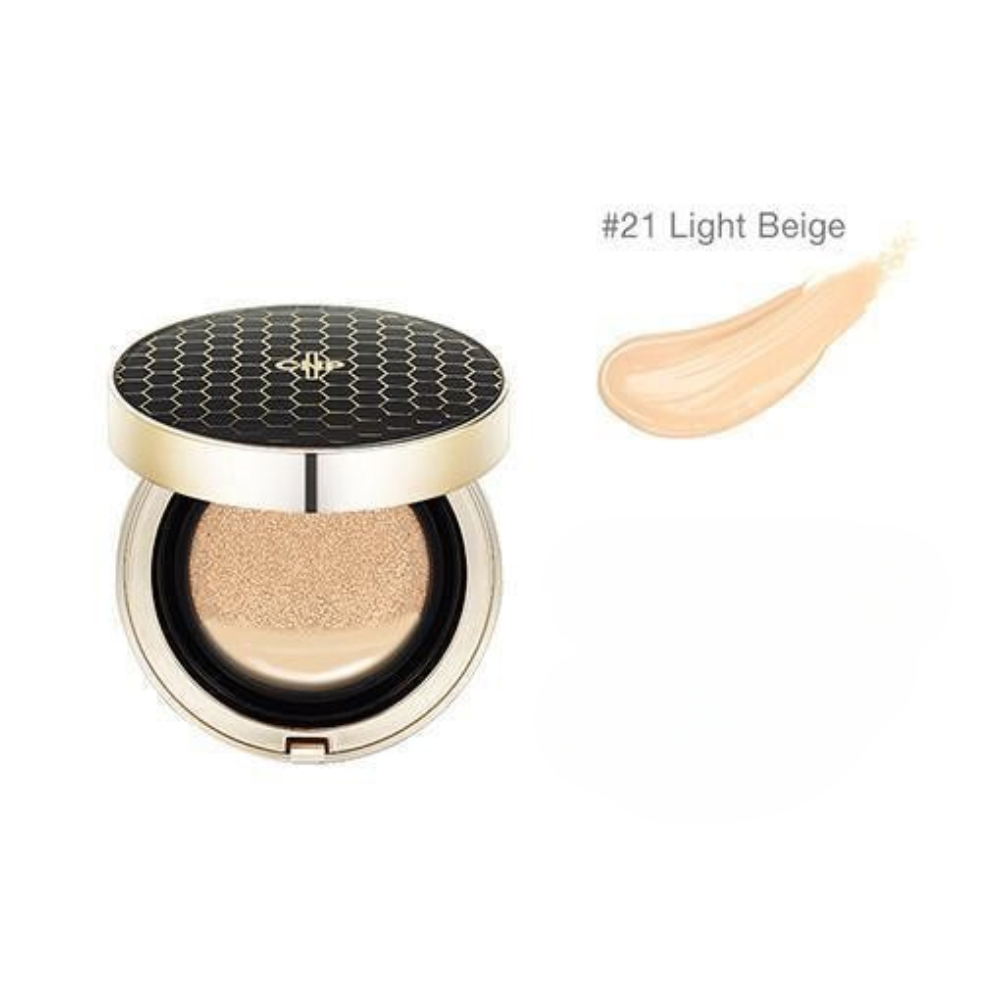 Phấn nước CNP Laboratory Propolis Ampule In Cushion SPF50+ PA+++ 15g (kèm lõi) che phủ hoàn hảo lớp nền tự nhiên