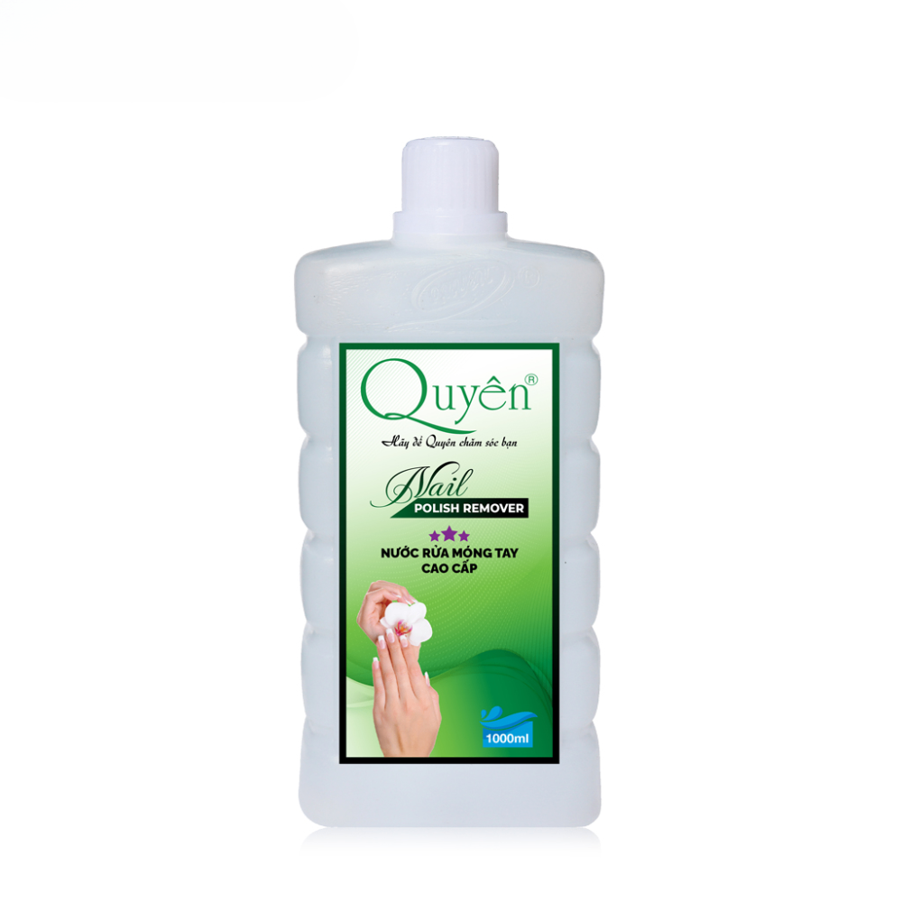 Nước rửa móng Quyên Nail Polish Remover 1000ml làm sạch nhanh chóng mùi hương dễ chịu