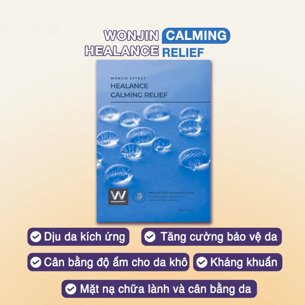 Mặt nạ Wonjin Healance Mask 30g cấp ẩm hỗ trợ dưỡng sáng