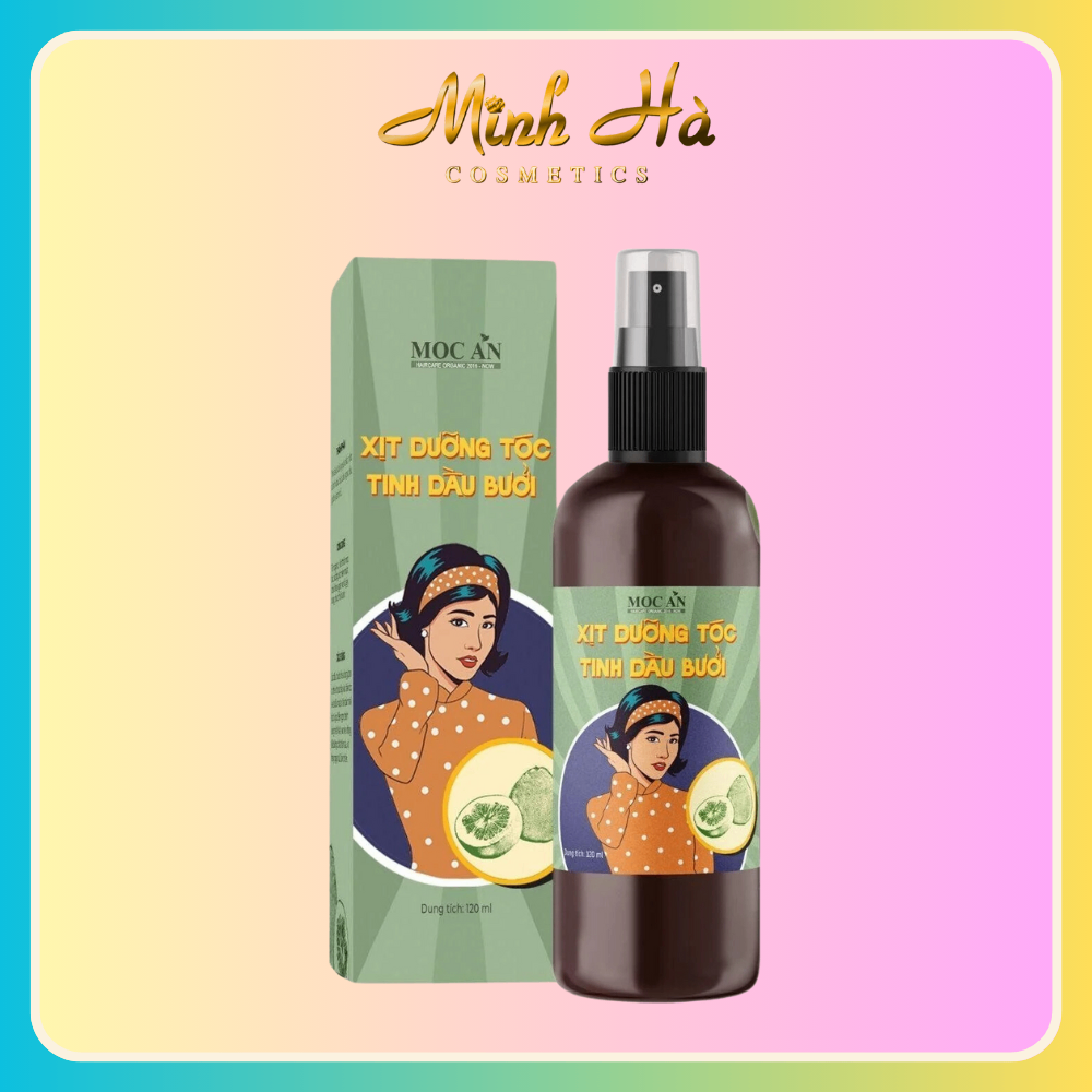 Xịt dưỡng tóc Mộc Ân tinh dầu bưởi 120ml giảm gãy rụng kích thích mọc tóc