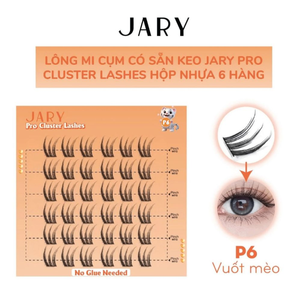 Mi sẵn keo JARY Pro Cluster Lashes tạo hiệu ứng cho đôi mắt thêm cuốn hút