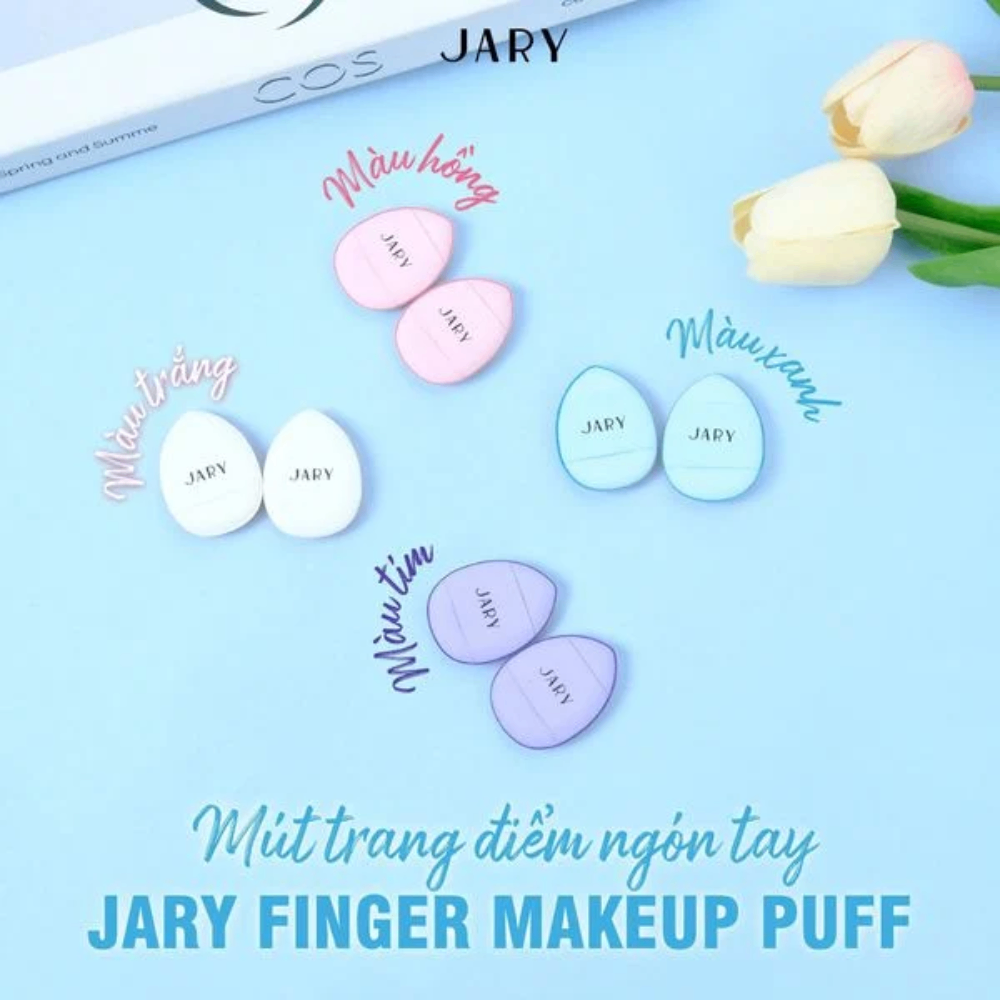 Mút trang điểm ngón tay JARY Finger Makeup Puff (set 2c) nhỏ gọn tiện lợi