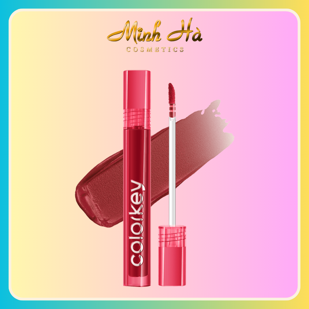 Son kem Colorkey Airy Velvet Lip Lacquer 3g chất son mịn lì mềm mượt trên môi