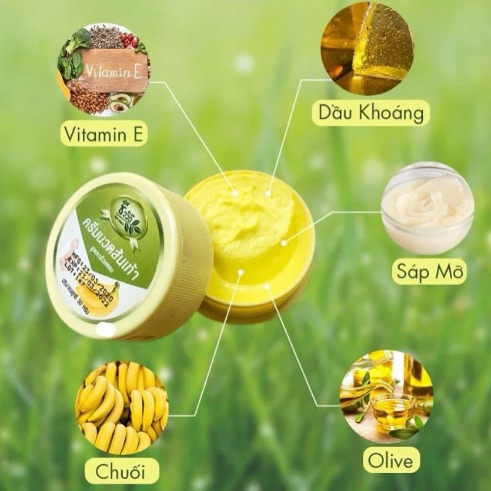 Kem giảm nứt gót chân The Banana Cream Heel 30g làm mềm mại hồng gót chân