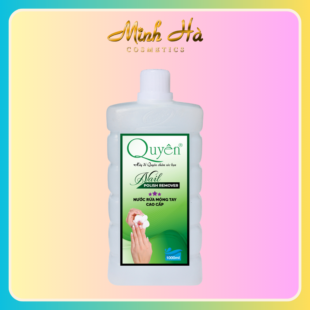 Nước rửa móng Quyên Nail Polish Remover 1000ml làm sạch nhanh chóng mùi hương dễ chịu