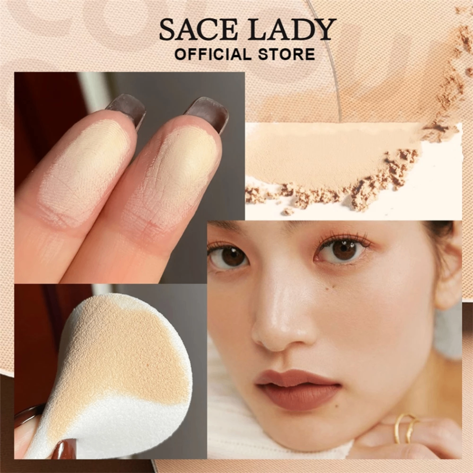 Phấn phủ nén Sace Lady Lasting Waterproof Pressed Powder 10g kiểm soát dầu dễ tán