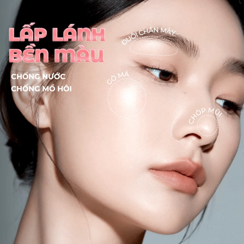 Thỏi bắt sáng Sace Lady Cooling Jelly Highlighter Stick 8g kết cấu thạch lâu trôi