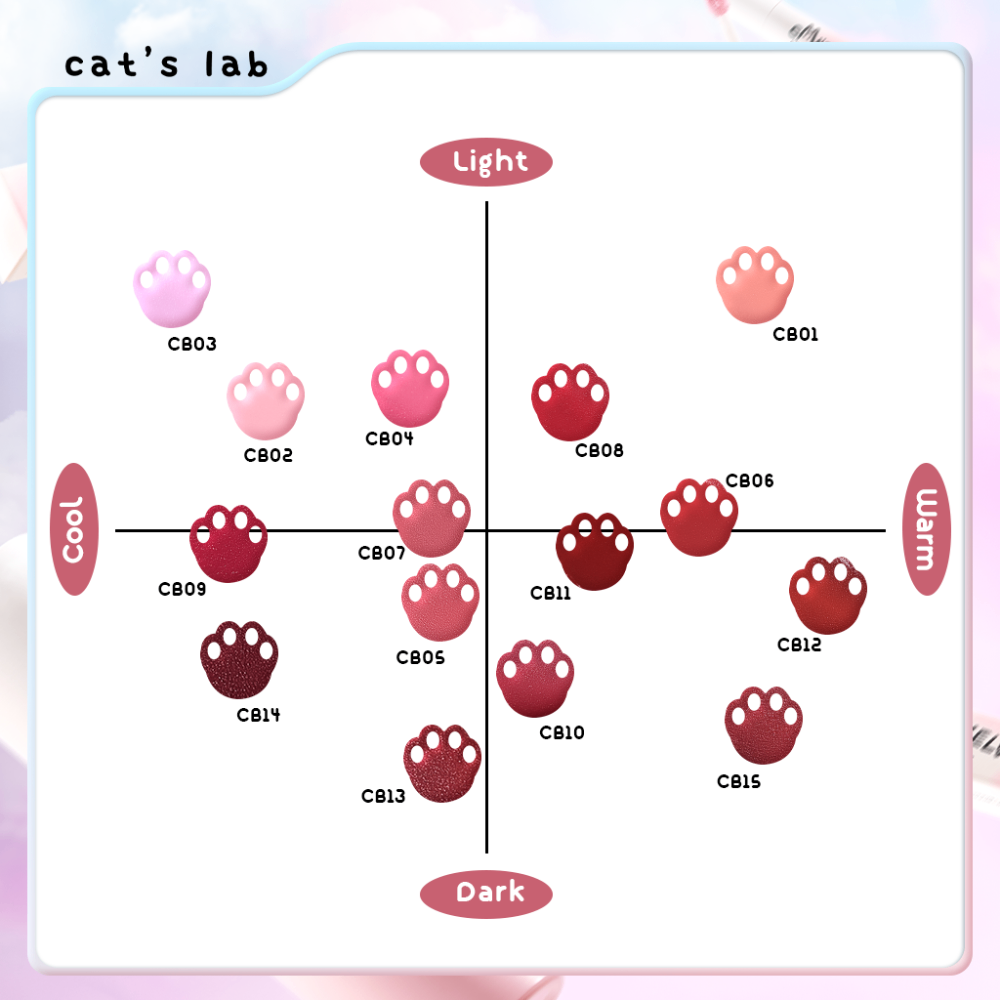 Son kem Cat's Lab Blur Lip Velvet 25.5g chất son mịn lì dễ tán