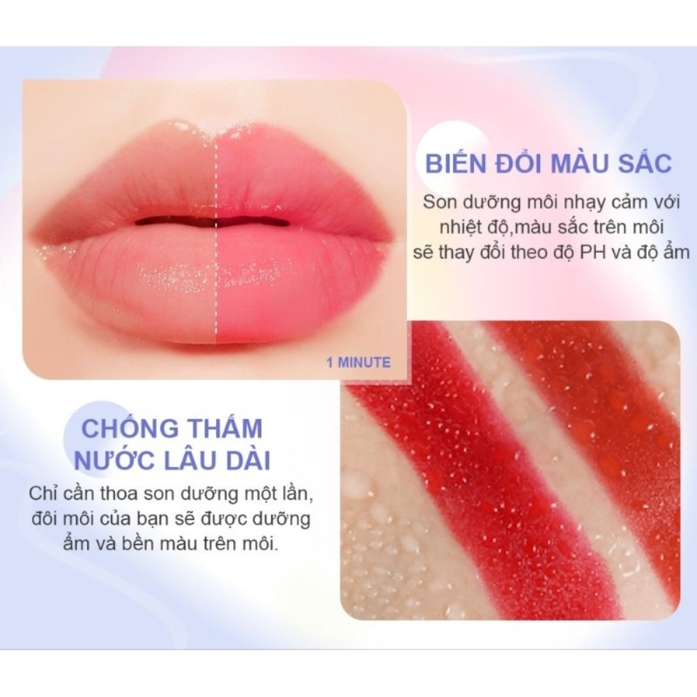 Son dưỡng môi Sace Lady Tinted Lip Balm SL627 4g dưỡng ẩm đổi màu theo nhiệt độ