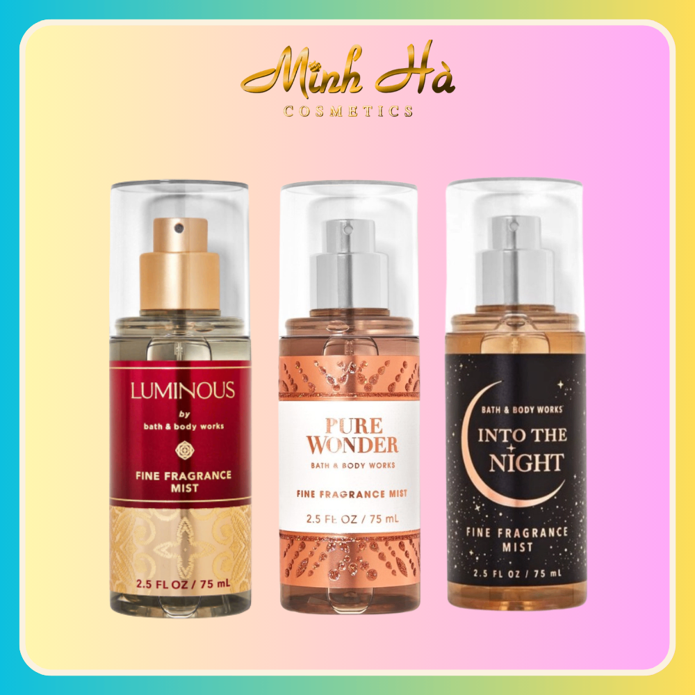 Xịt thơm body Bath & Body Works 75ml xịt thơm toàn thân đa dạng mùi hương phù hợp mọi lứa tuổi