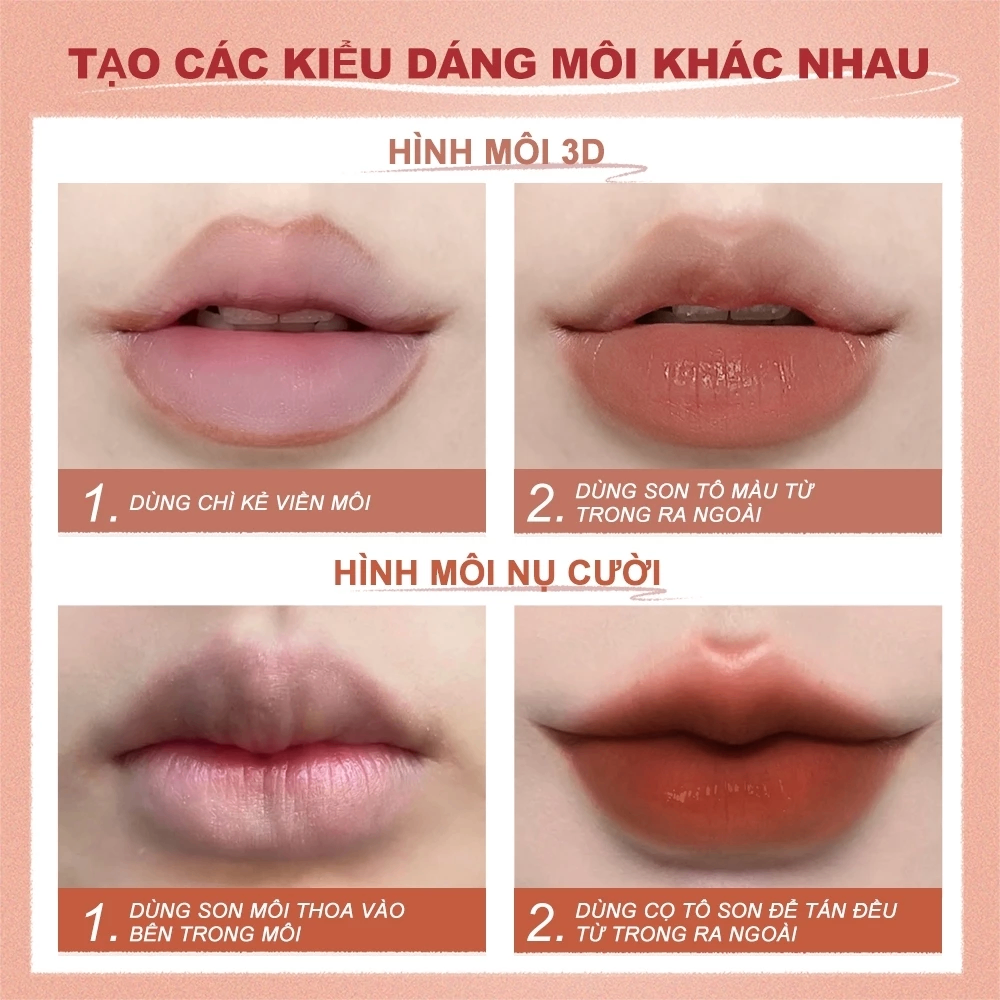 Chì kẻ viền môi Sace Lady Velvet Mousse Multi Pencil Shade 0.2g kết cấu mịn lì dễ tán