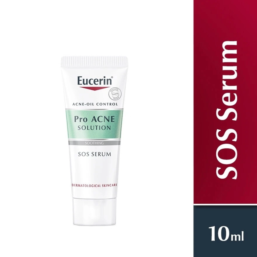 Tinh chất Eucerin Pro Acne SOS Serum 10ml kiểm soát dầu nhờn hỗ trợ giảm mụn
