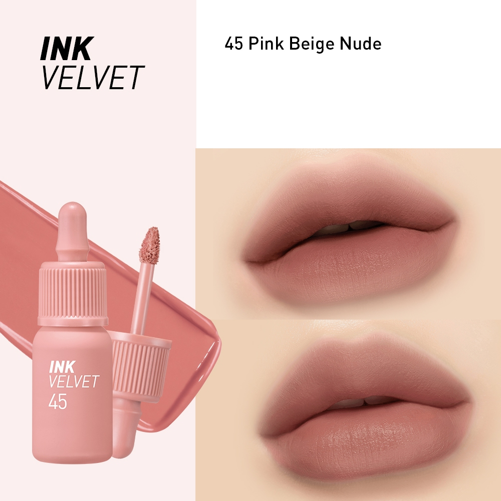 Son kem lì Ink Velvet Peripera 4g lên môi mượt bền màu