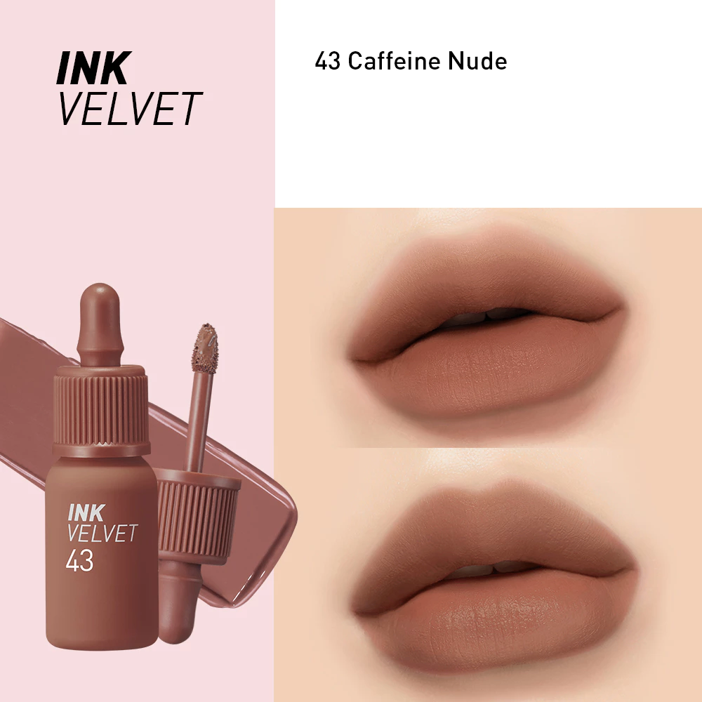 Son kem lì Ink Velvet Peripera 4g lên môi mượt bền màu