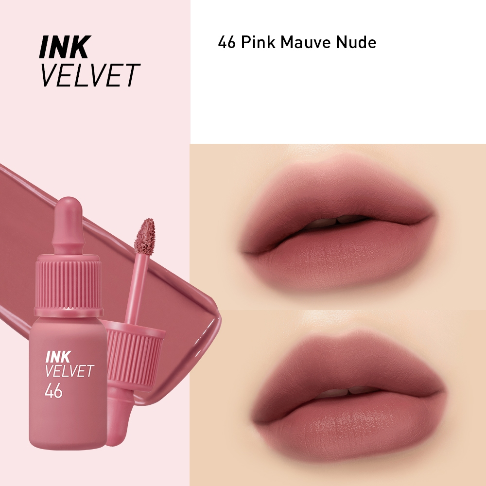 Son kem lì Ink Velvet Peripera 4g lên môi mượt bền màu