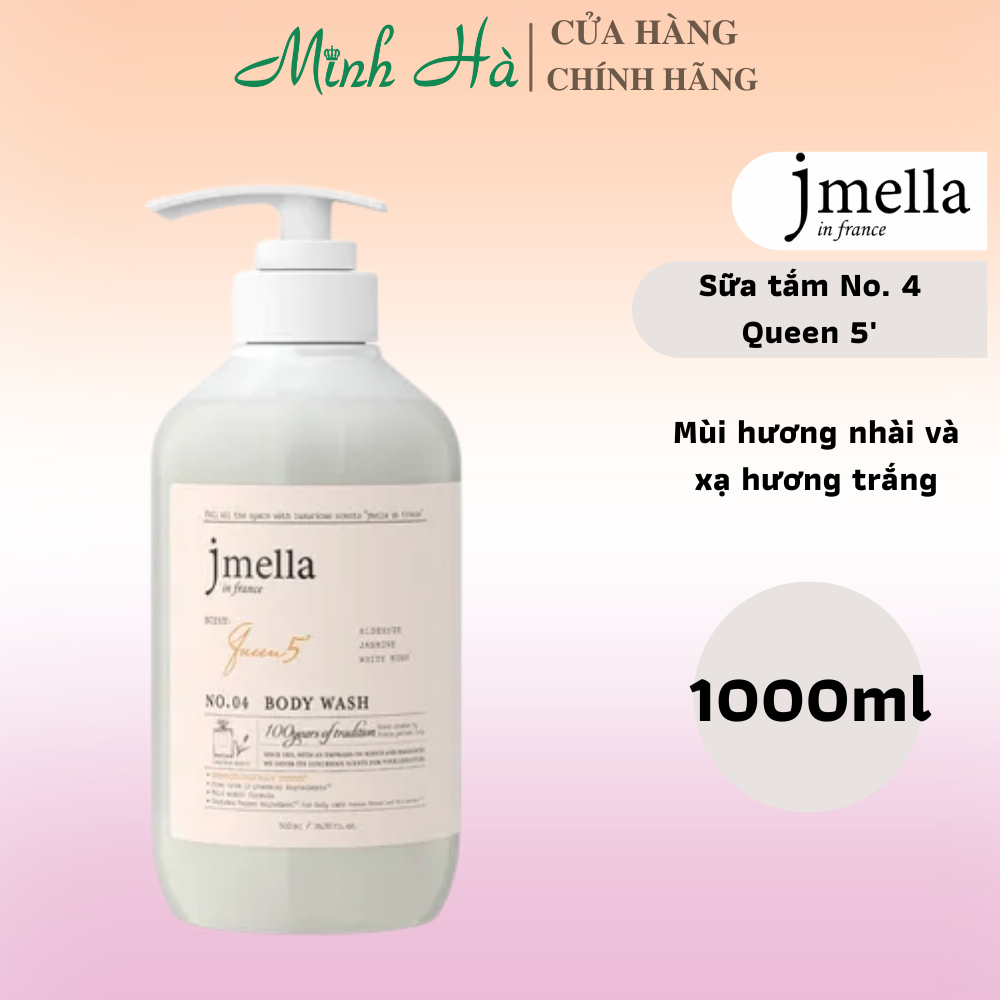 Sữa tắm và dưỡng thể hương nước hoa Jmella 500/1000ml cấp ẩm và lưu hương