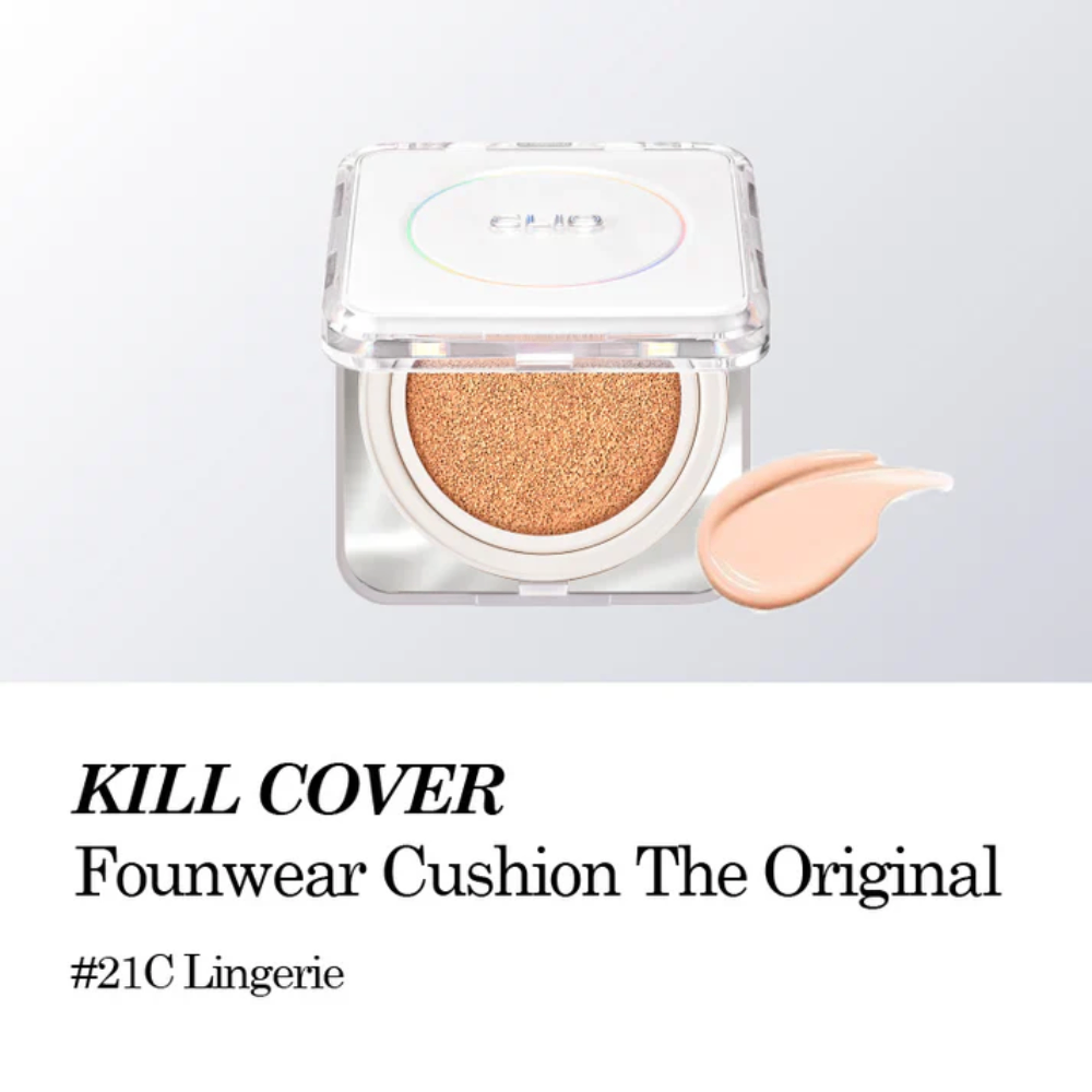 Phấn nước Clio Kill Cover Founwear Cushion The Original SPF50+ PA+++ 16g (kèm lõi) lớp nền mịn màng tự nhiên