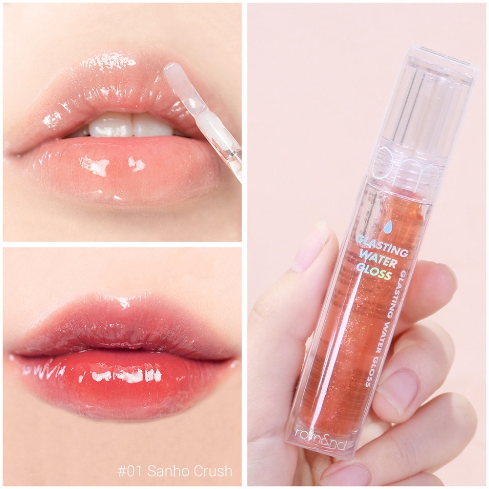 Son bóng nhũ Romand Glasting Water Gloss 4.5g tint bóng mịn mượt