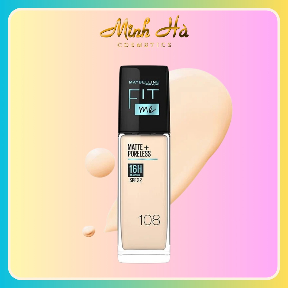 Kem nền Maybelline Fit Me Matte Poreless Foundation 30ml kiềm dầu che phủ cho da