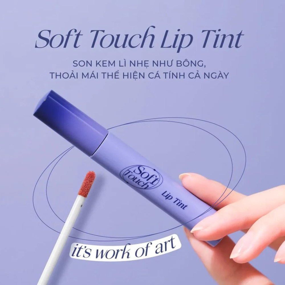 Son kem lì Merzy Soft Touch Lip Tint season 1 3g mềm mượt lên màu chuẩn