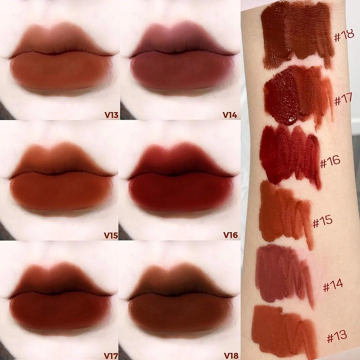 Son kem lì Merzy The First Velvet Tint Season 3- Red Edition 5g lên màu chuẩn lâu trôi