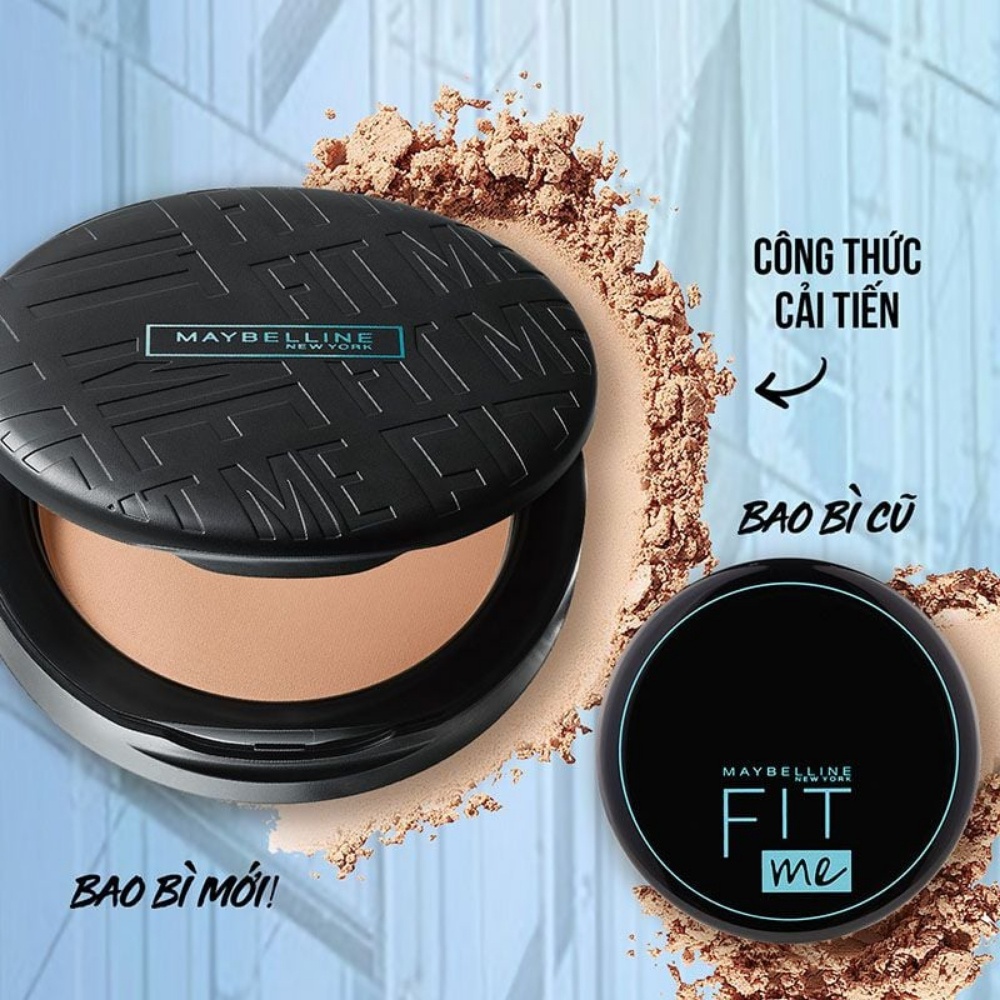 Phấn Maybelline Fit Me Matte Poreless Powder 12 Oil Control SPF28 PA+++ 6g giúp che phủ hoàn hảo