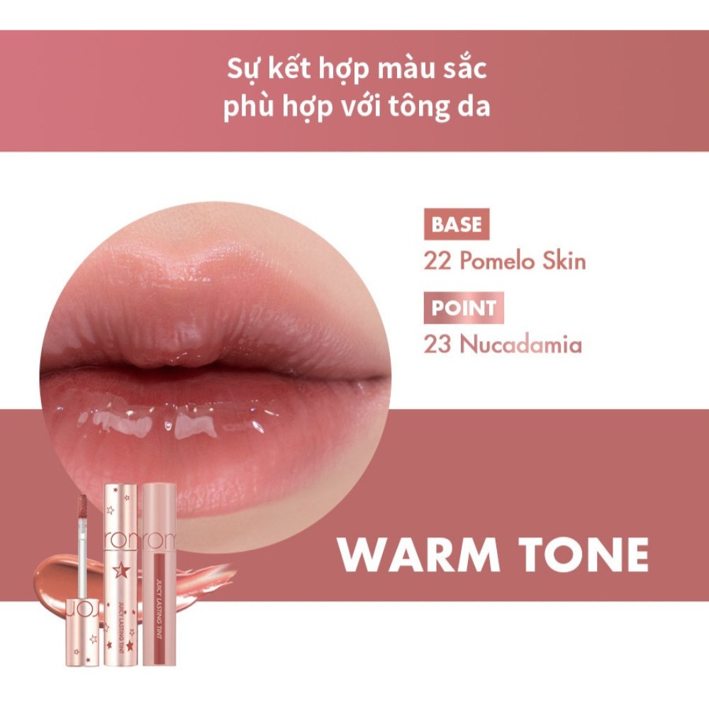 Son kem Romand Juicy Lasting Tint Starry Edition #23 Nucadamia 5.5g bám màu căng mọng