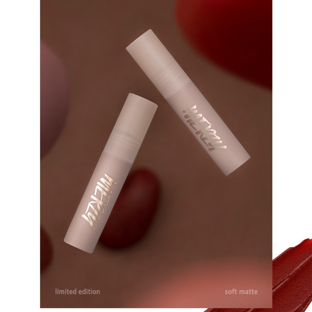 Son kem lì Merzy Academia Mellow Tint 4g lên màu chuẩn, lâu trôi