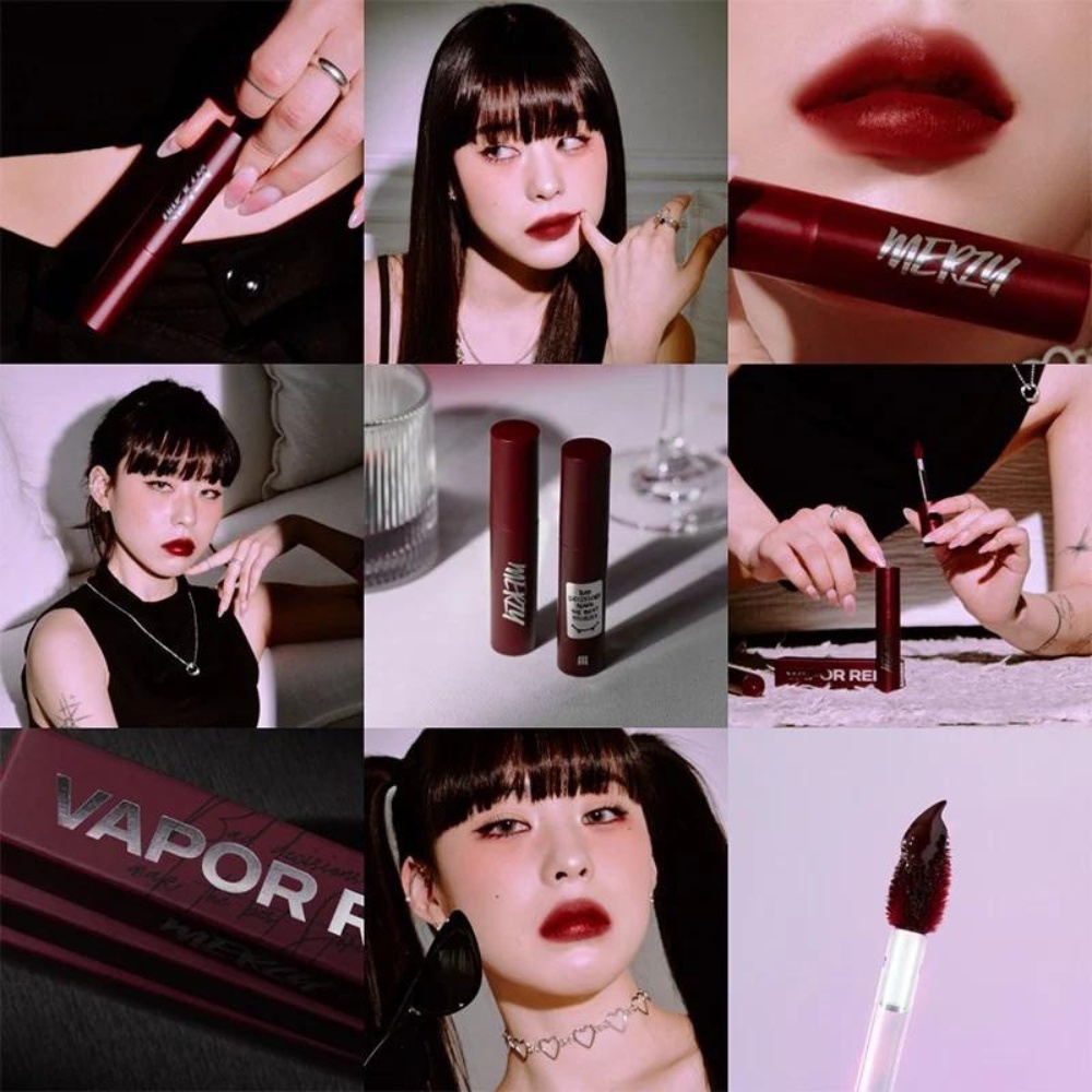 Son kem lì Merzy Noir In The Mellow Tint M13 4g vỏ đỏ Red Edition màu đỏ trầm