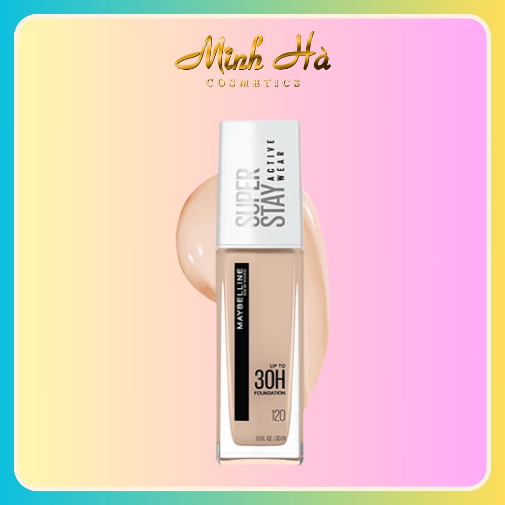 Kem nền Maybelline Fit Me Super Stay Active Wear nắp trắng 30g kiềm dầu, lâu trôi