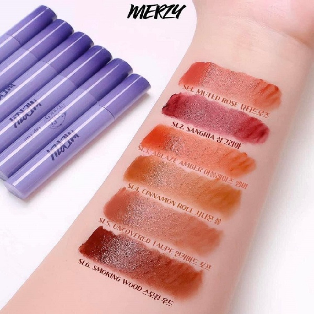 Son kem lì Merzy Soft Touch Lip Tint season 1 3g mềm mượt lên màu chuẩn