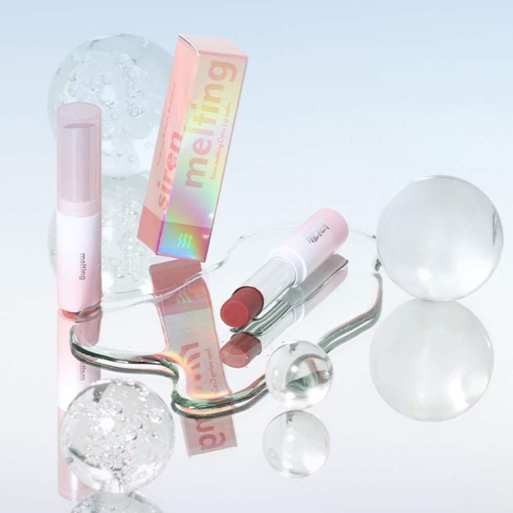 Son dưỡng môi có màu Merzy Siren Melting Color Lip Balm 3g cho môi mềm mịn, căng mọng