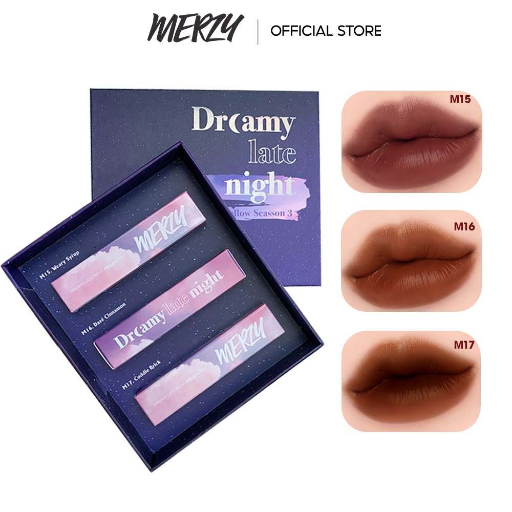 Son Merzy Dreamy Late Night Mellow Tint 4g cho đôi môi ửng màu tự nhiên và mang lại lớp phủ mơ màng