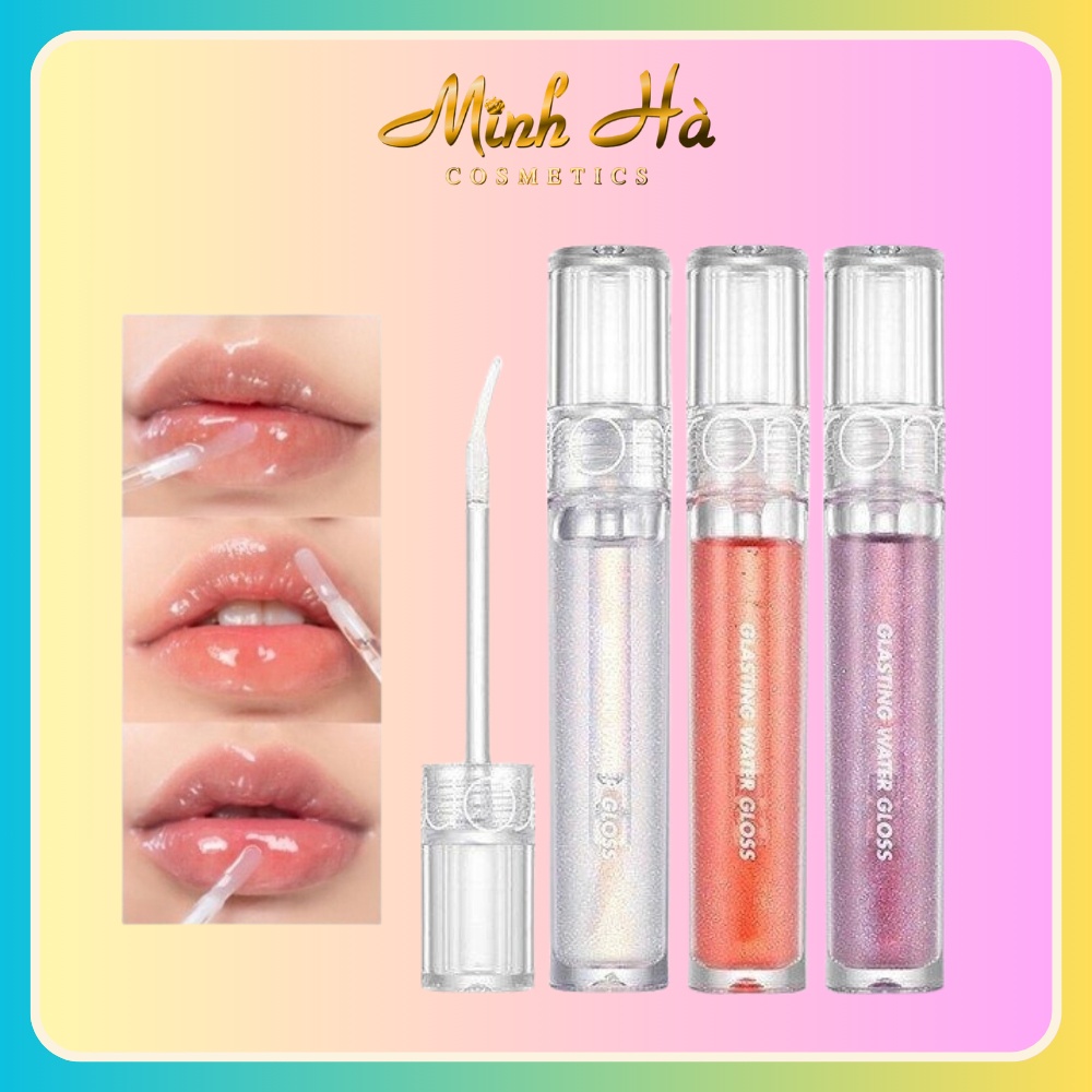 Son bóng nhũ Romand Glasting Water Gloss 4.5g tint bóng mịn mượt