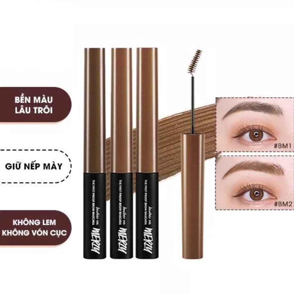 Mascara chân mày Merzy The First Proof Brow Mascara 3g bền màu lâu trôi