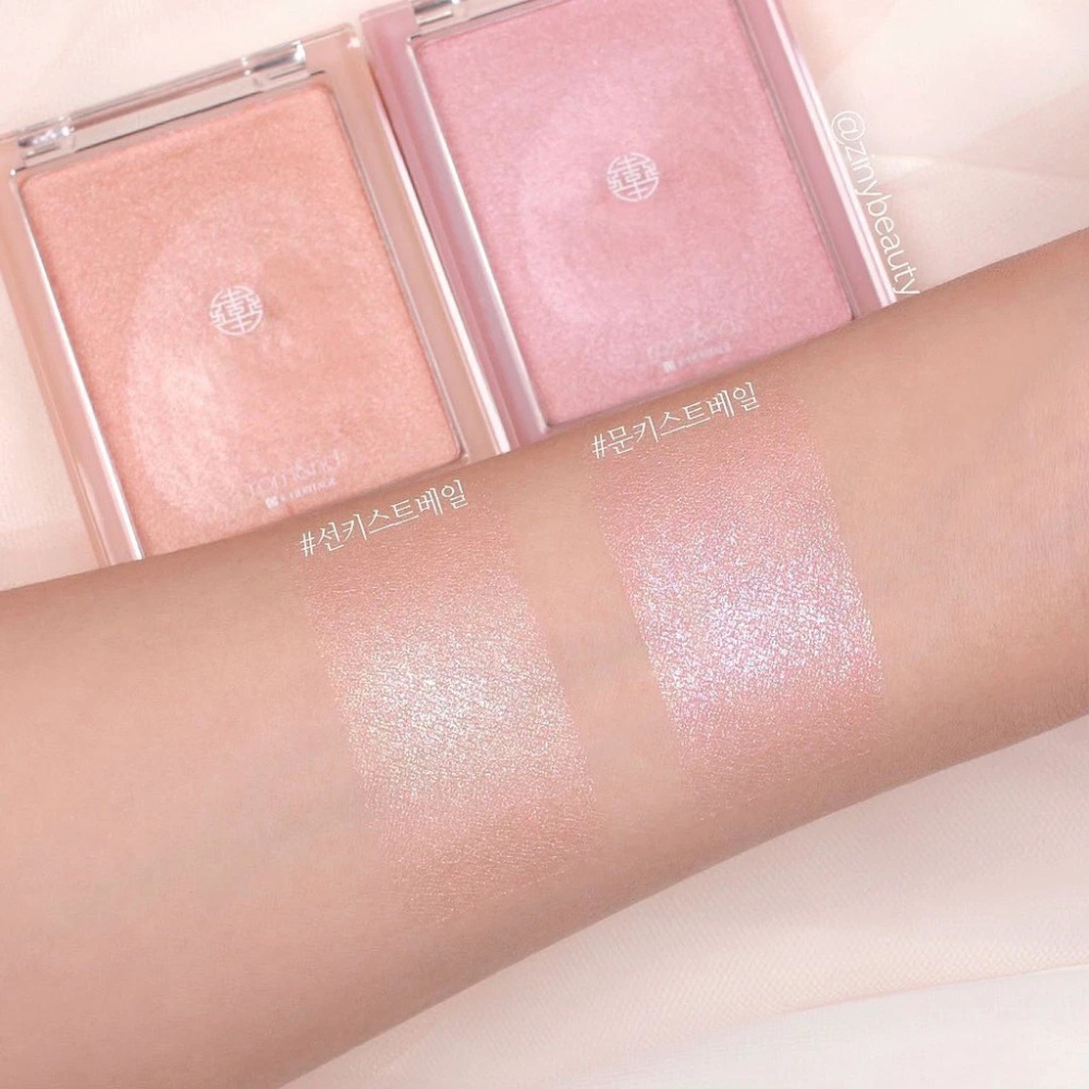 Phấn bắt sáng Romand See-Through Veillighter 5.5g ánh nhũ lấp lánh xinh xắn trong trẻo tự nhiên