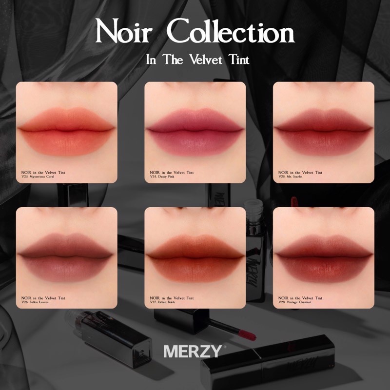 Son kem lì Merzy Noir In The Velvet 4g cho đôi môi tỏa sáng rực rỡ