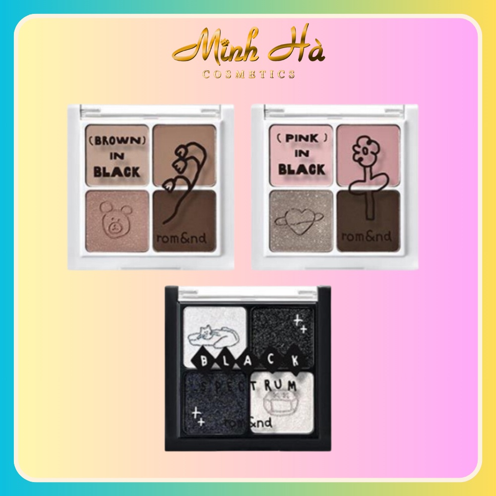 (ROMAND X INAPSQUARE) Phấn mắt Romand 4 ô Better Than Eyes Limited 10g độ lên màu chuẩn cũng độ bám màu ổn định bắt sáng